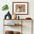 thumbnail image 4 of Gallery Solutions - 16"x20" Flat Walnut Frame - Rectangular Wall Mount - For 11"x14" Photos - Premium Wood with Double White Mat, 4 of 10