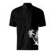 thumbnail image 3 of Camisas s Para Hombre Slim Fit Camisa de vacaciones en la playa Camisa de cuello con botones en los puños para hombre (Black, M), 3 of 4