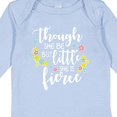 thumbnail image 4 of Inktastic Though She Be but Little She is Fierce Shakespeare Girls Long Sleeve Baby Bodysuit, 4 of 5