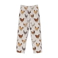 thumbnail image 4 of Xecao Various Chicken Men's Straight Lounge Pajama Pants: The Ultimate in Comfortable Sleepwear, 4 of 9