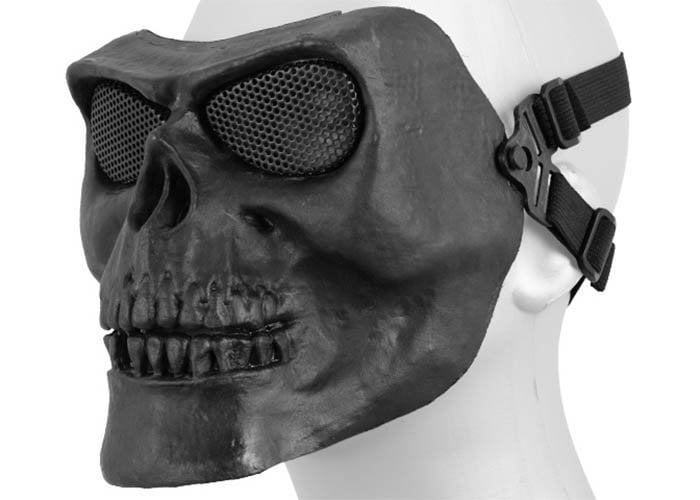 Lancer Tactical Emerson Gen 2 Mesh Skull Full Face Mask ( Black )