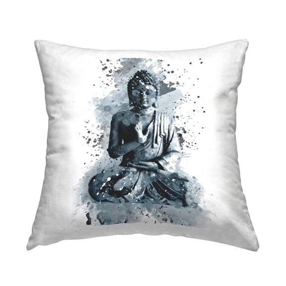 Stupell Industries Buddha Spiritual Zen Portrait Square Decorative Printed Throw Pillow Design By Artsy Sally, 18 x 18