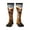 3 Black, variant on Vintage Cute Corgi Sunflower print thigh-high socks, crafted for both men and women with a stretchy, high-opaque design perfect for daily wear