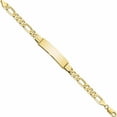 thumbnail image 2 of 10K Yellow Gold Figaro Link Id Bracelet (8 X 9.35) Made In United States 10lid81-8, 2 of 5