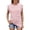 Pink, variant on Womens Tops Shirts Solid Color Fashion Casual Tank Crewneck Summer Lace Sleeve Casual Loose Plain Tees Blouses Light Blue M