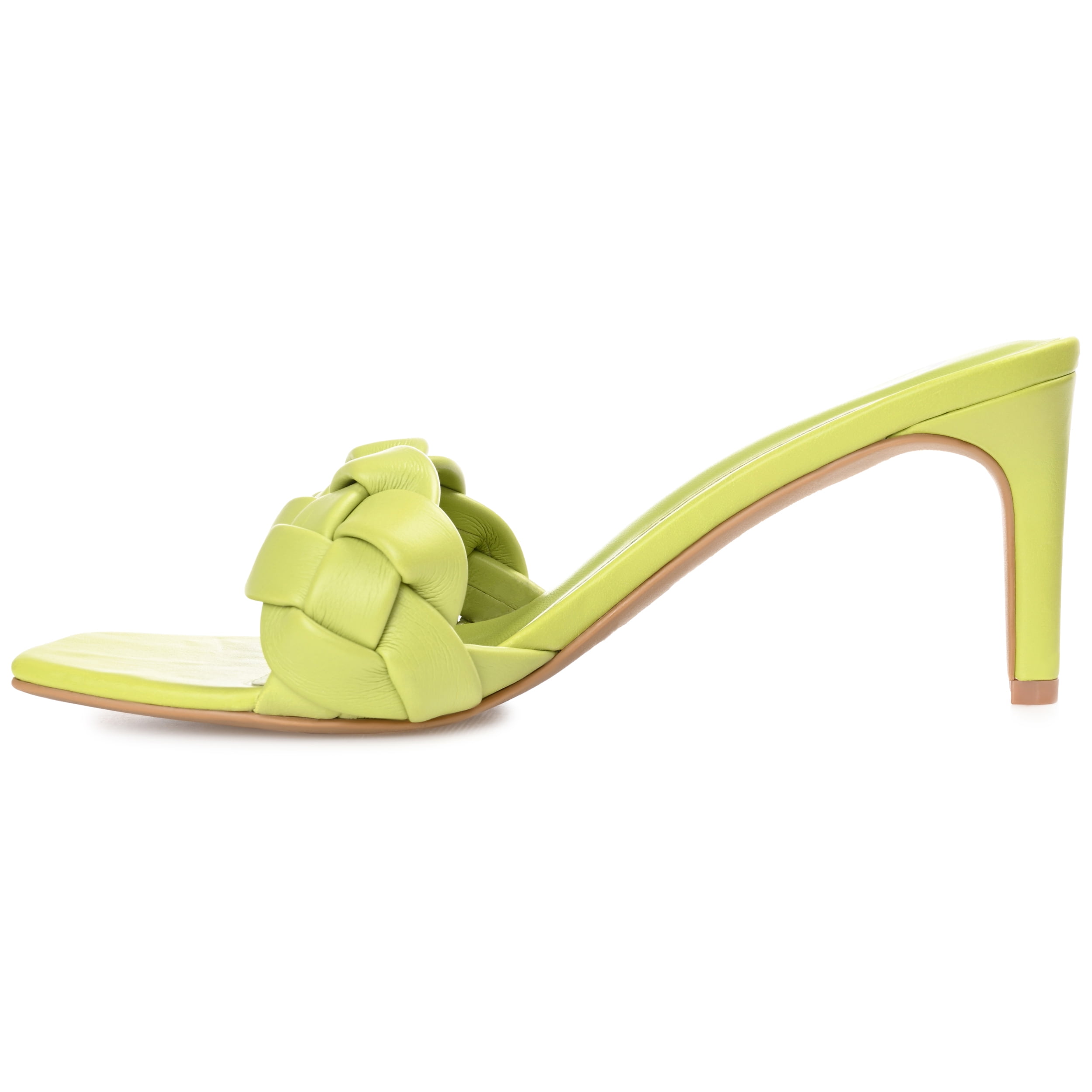 Journee Womens Hattie Open Toe Mid Stiletto Sandals