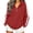 Red, variant on Lutiedan Oversized Hoodie for Women Long Sleeve Half Zip Fleece Sweatshirts Casual Hooded Athletic Pullover Top with Pockets S-XXL