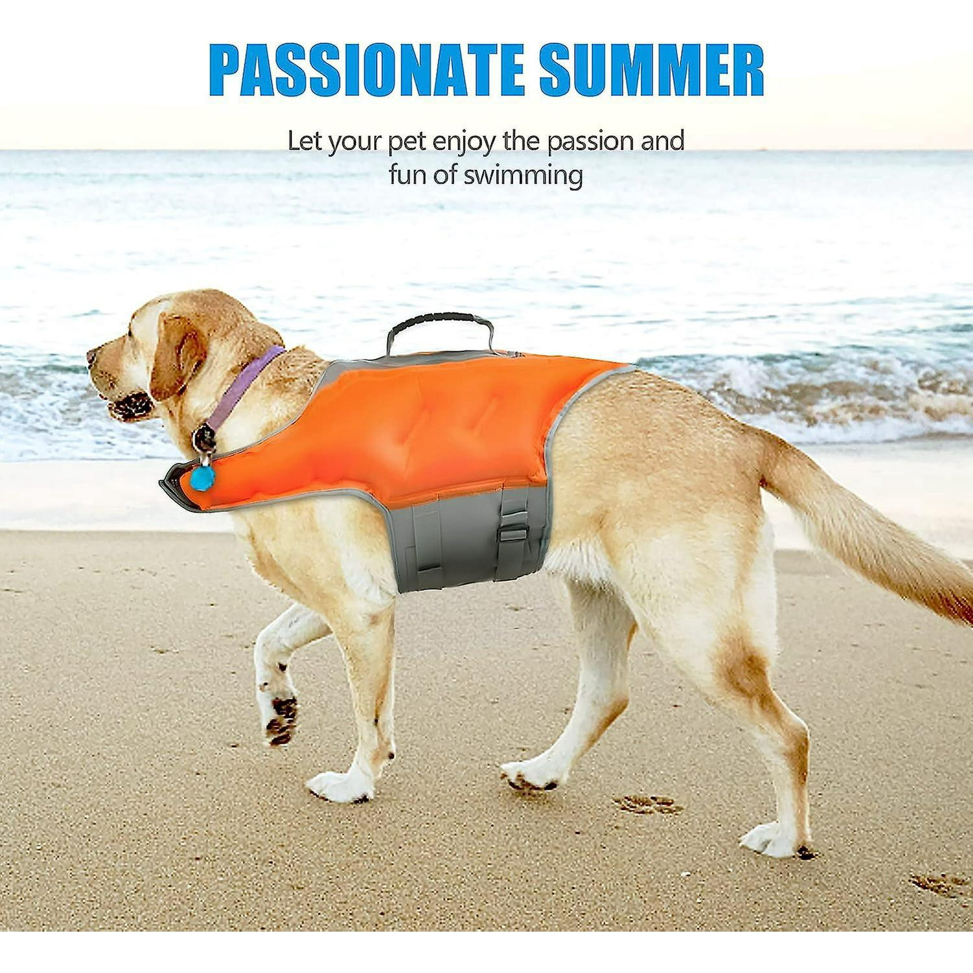 Swimming inflatable Safety Dogs Life Jackets Adjustable Dog Swimsuit With High Visibility Ripstop Pet Life Preserver With High Flotation Lifesaver ora