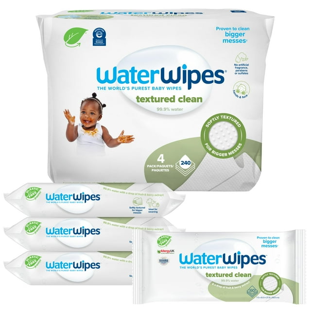Toallitas de agua biodegradables WaterWipes 240 unidades