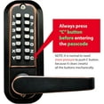 Mechanical Keyless Combination Lever Handle Door Lock [Flat Spindles