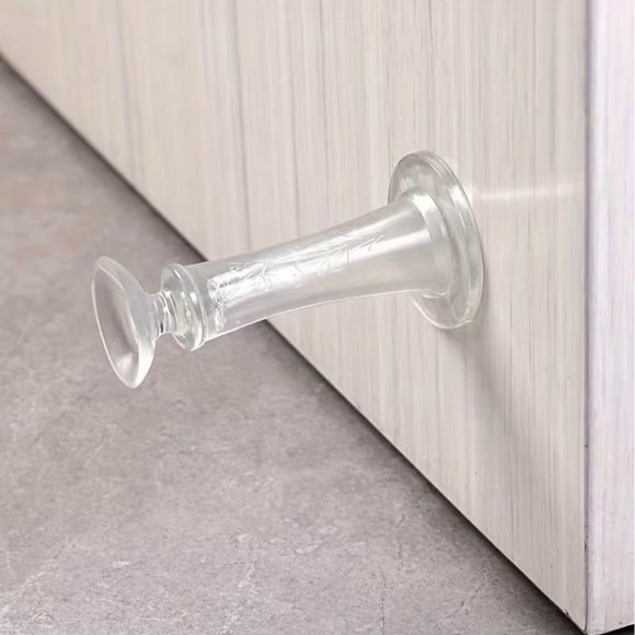 8 topes de puerta de goma antideslizantes silenciosos: diseño antipellizcos y que absorbe los golpes, adecuados for baños y dormitorios