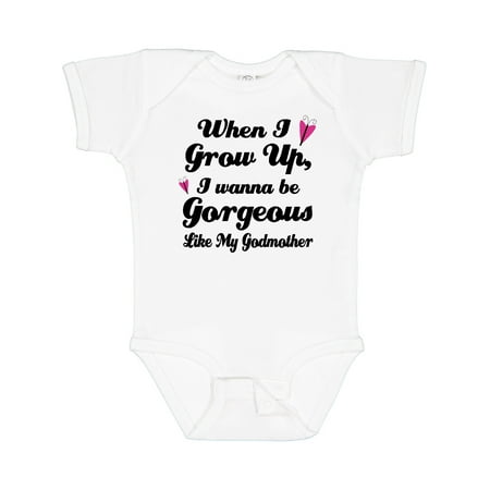 

Inktastic Gorgeous Like My Godmother Gift Baby Girl Bodysuit