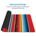 thumbnail image 4 of Balery Mexican Serape Blanket Stripes Mouse Pad ,15.8x29.5 In Large Gaming Mouse Pad Desk Mat Long Non-Slip Rubber Stitched Edges,Waterproof Mousepad Desk Mat For Gamer Office Home, 4 of 9
