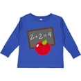 thumbnail image 3 of Inktastic Chalkboard and Apple School Boys or Girls Long Sleeve Toddler T-Shirt, 3 of 5