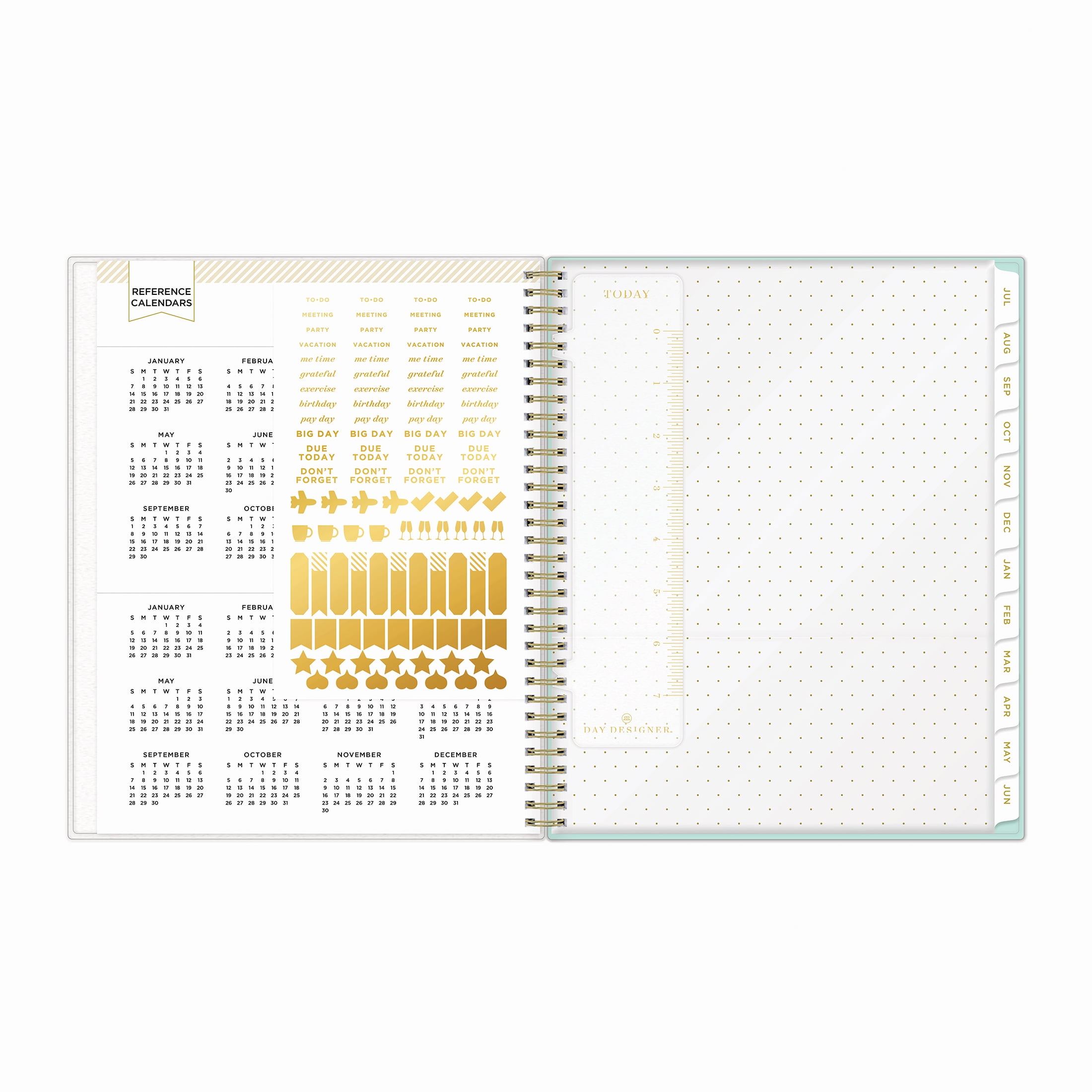 超爆安 2024-25 Weekly for Designer Day by 8.5x11, Planner, Monthly カレンダー