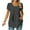 Black, variant on TIHLMK Womens Shirts Blue Sales Clearance Women's Fashion Comfortable Casual Round Neck Short Sleeve Print Top Blouse Gift for Womens Tops