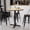 Natural, variant on BizChair 42'' Round Black Laminate Table Top with 33'' x 33'' Bar Height Table Base