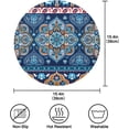 thumbnail image 2 of SKYSONIC Beautiful Mandala Round Placemats for Dining Table Non-Slip Heat-Resistant Polyester Table Mats Set of 4 Washable Table Mats for Kitchen Dining Table Decoration (511), 2 of 5