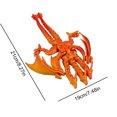 thumbnail image 5 of KGJQ 3D Printed Dragon Figurine with Movable Joints, Flexible Articulated Dragon Toy, Desk Ornament, Creative Gift for Dragon Lovers, Boys, Desk Shelf Decor, 5 of 7