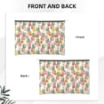 thumbnail image 3 of Fotbe Hawaiian Pineapples And Hibiscus Flowers Reusable Cosmetic Bag Makeup Bag for Women Large Travel Cosmetic Pouch Girls' Make Up Organizer, 3 of 8
