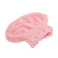 thumbnail image 4 of Unique Bargains 1 Pc Comfortable Bow Hair Towel for Bathroom Hotel Coral Fleece Pink, 4 of 5