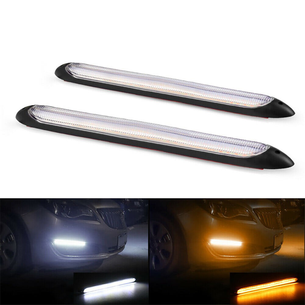 15.5cm Lamp Strip Car LED DRL Replacement Turn Signal Light Light Bar Daytime Running Light Strip Light Strip for Car Interior 