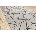thumbnail image 3 of Runner Sizal Floorlux Design 20605 Triangles, Geometric Silver / Black 120 Cm, 3 of 5