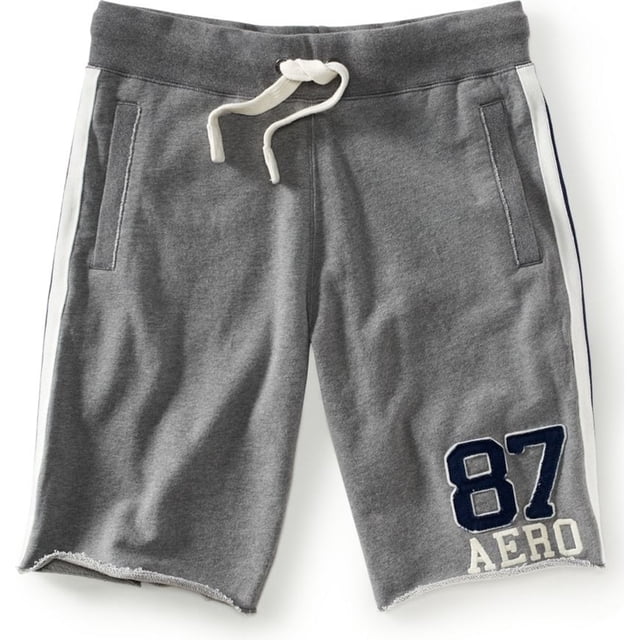 Aeropostale Mens 87 Aero Athletic Walking Shorts, gris, pequeño