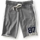 thumbnail image 1 of Aeropostale Mens 87 Aero Athletic Walking Shorts, gris, pequeño, 1 of 1
