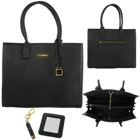 Joy Iman Genuine Leather Hollywood Glamour Handbag Joy Iman Genuine Leather Hollywood Glamour Handbag Satchel Large Tote Purse