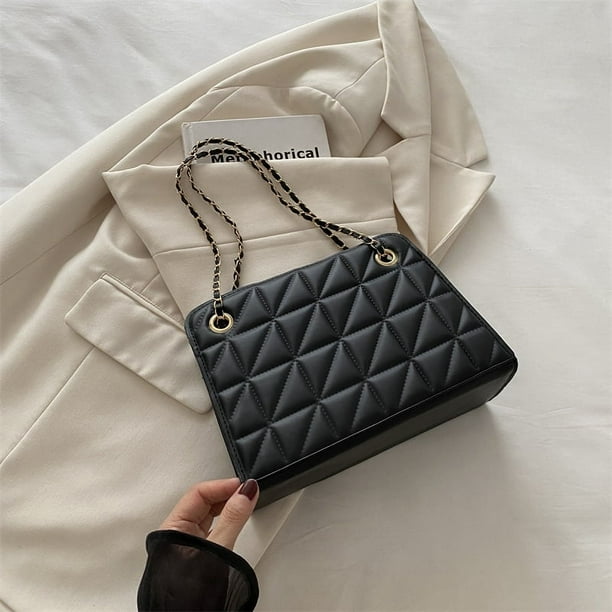 Bolso con cadena de diamantes para mujer, nuevo estilo 2025, versión coreana moderna, bolso bandolera de hombro con múltiples combinaciones, bolso cuadrado pequeño.