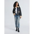 thumbnail image 2 of Time and Tru Women's and Women's Plus Bonded Faux Shearling Jacket, Sizes XS-2X, 2 of 5