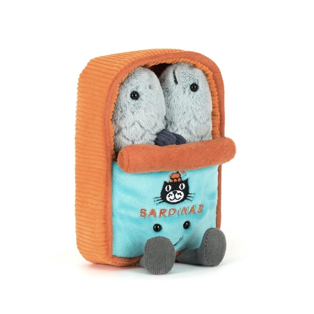 Peluche Jellycat Amuseables Lata de Sardinas con 2 Sardinas
