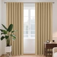 thumbnail image 1 of Cortinas opacas Joydeco, color blanco, 244 cm de largo, para dormitorio, 1 of 9