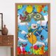 thumbnail image 1 of Cortina de puerta de Adventure Time para puerta, cortina opaca con estampado de patrón, cortina divisoria de ambientes, tapiz para decoración del hogar, 34" de ancho x 56" de largo, 1 of 7
