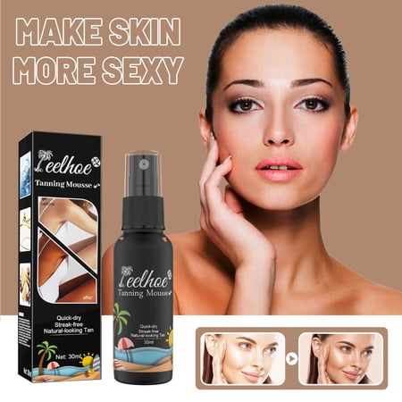 suidie 30ml Tanning Spray Natural Moisturizing Easily Absorb Skin Darken Effective Self Tanners Treatment Spray Sunbathing Supplies