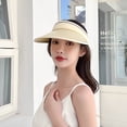 thumbnail image 5 of Hariumiu Hat Women Sunhat Foldable Sunscreen Polyester Wide Brim Sports Baseball Sun Cap Visor Outdoor Supplies, 5 of 8