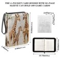 thumbnail image 3 of ALAZA Giraffe Family and Tree Trading Card Binder 4 Pocket Cards Collection Album 400 Folder Holder, 3 of 6