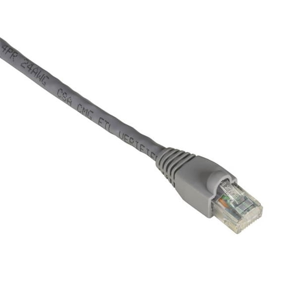 GigaTrue CAT6 Channel 550-MHz Patch Cable, Snagless Boots - Gray, 3 ft.