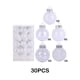 thumbnail image 3 of Billuyoard 30 unids/set bolas de Navidad ingredientes seguros textura de alta gama adornos reutilizables para árbol de Navidad Kits de decoración para fiestas Blanco, 3 of 6