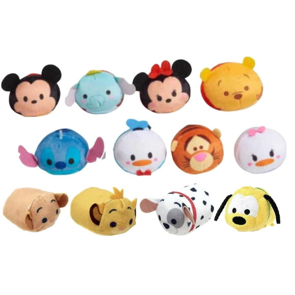 Pelúcia Mini Tsum Tsum Just Play Conjunto de 3 unidades de 6,5 cm
