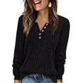 thumbnail image 1 of XIEERDUO Womens Sweaters Lightweight Henley Neck Button Up Long Sleeve Shirt Tops, 1 of 5