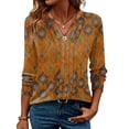 thumbnail image 3 of Zeagoo Womens Stylish Design V-Neck Blouse Long Sleeves Pleated Business Casual Tunic Tops, 3 of 6
