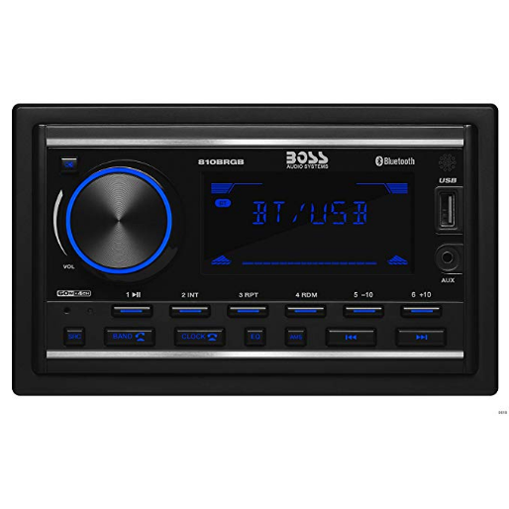 BOSS Audio 810BRGB Multimedia Car Stereo Double Din, Bluetooth Audio