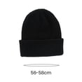 thumbnail image 6 of Guiexla Unisex Winter Hat High Elasticity Solid Color No Brim Knitted Soft Anti-slip Dome Top Warm Striped Texture Soft Women Men Beanie, 6 of 8