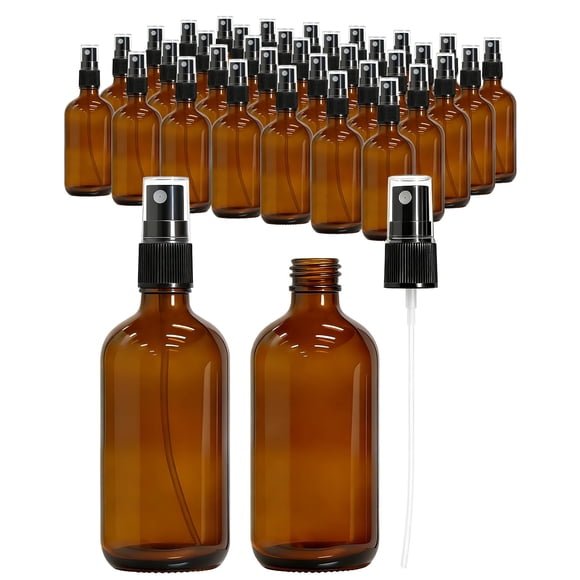 Botellas rociadoras KEYWING, 35 unidades, 120 ml, vidrio ámbar