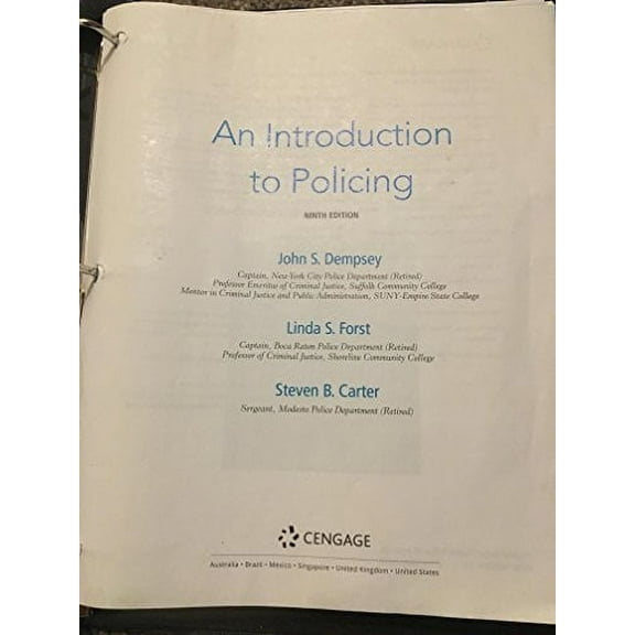 INTRO.TO POLICING (LOOSELEAF), 9781337558839, 1337558834, Paperback,