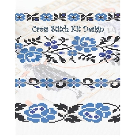 Pre-Owned Cross Stitch Kit Design: Graph Paper for Creating Cross Stitch and Embroidery Patterns, Book Size 8.5" x 11" 150 graph paper pages (Paperback)