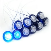 Dream Lighting 12V LED Eyeball Step Light/Courtesy Light/Side Marker Light for RV,Trailer,Camper,Boat,Yacht,Blue,10-Pack