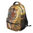 thumbnail image 2 of Jeiento Kids School Backpack 16 Inch Water-Resistant Lightweight Daypack Polyester Forest Tiger Print Bookbag for Elementary Boys Girls School, 2 of 7